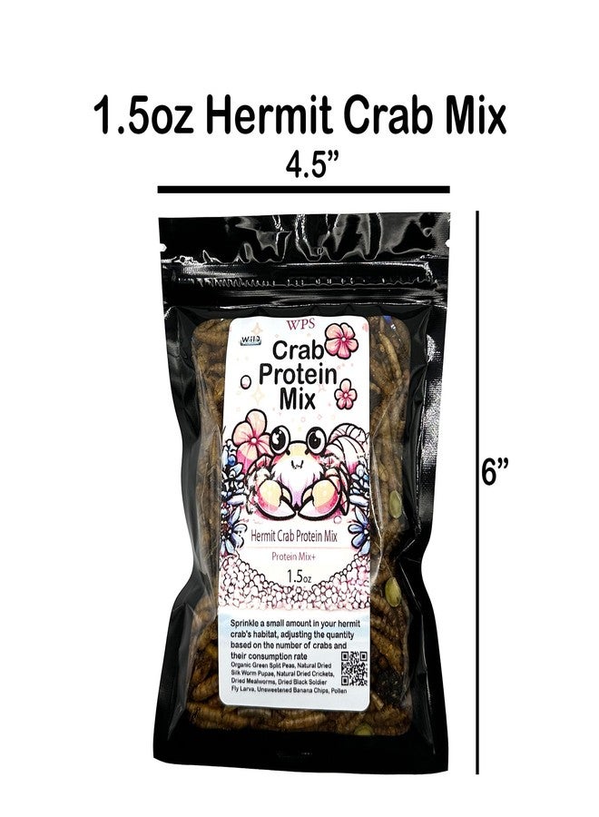 CTWPets Hermit Crab Food, Protein Mix, Pet Snack Treat for Proteins & Nutrients, Hermit Crab Protein Mix - Image 3